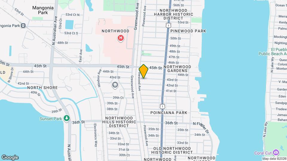 732 43rd St Map and Location Details