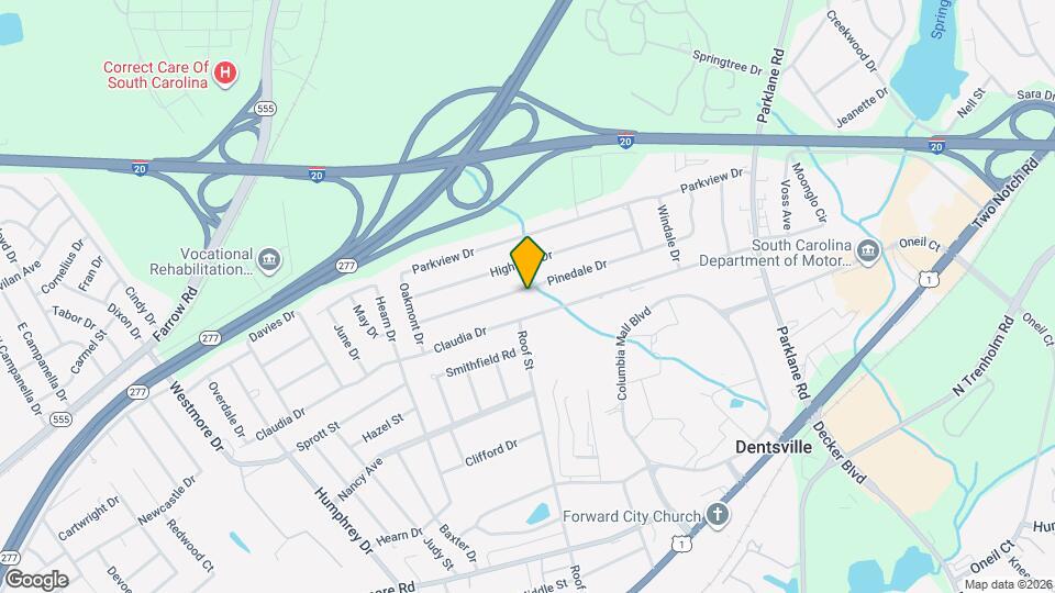 7352 Pinedale Dr Map and Location Details