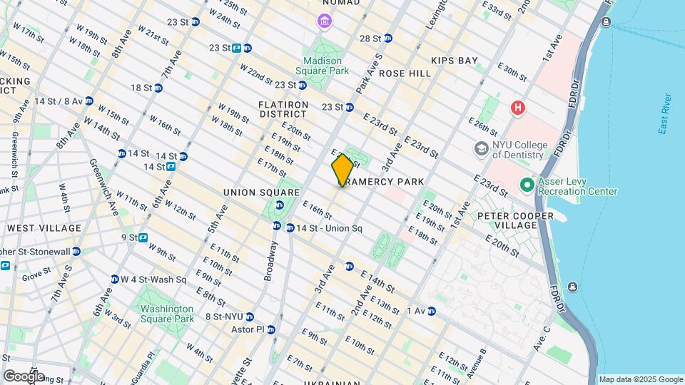 130 E 18th St Mapa y Detalles de la Ubicación