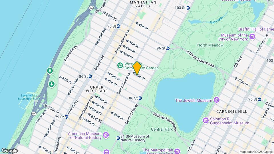 38 W 90th St Map and Location Details