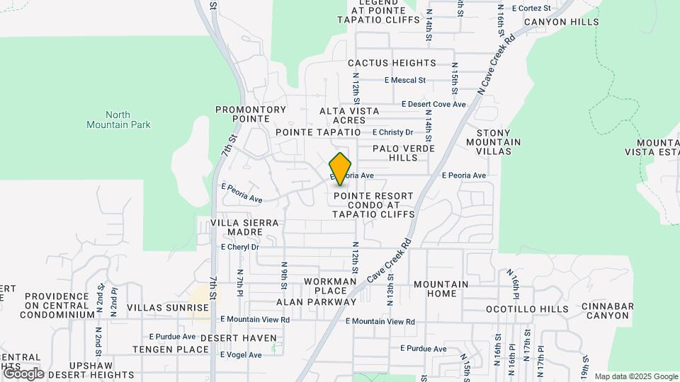 10424 N 11th Pl Map and Location Details