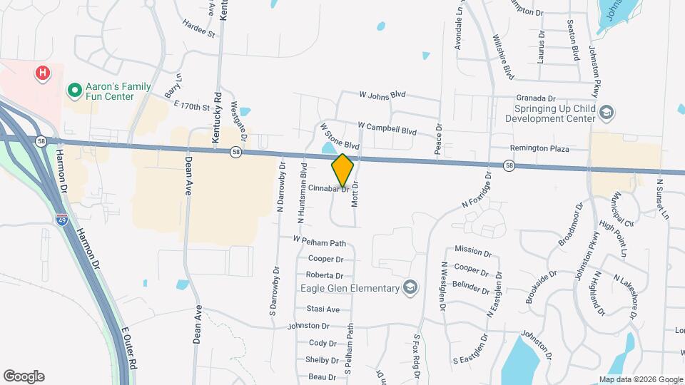 1641 Cinnabar Dr Map and Location Details