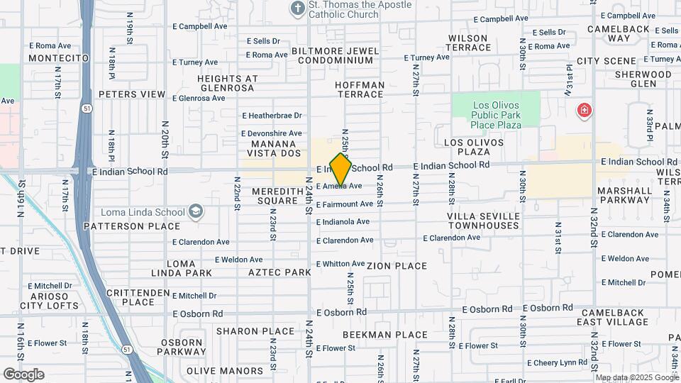 2455 E Amelia Ave Map and Location Details