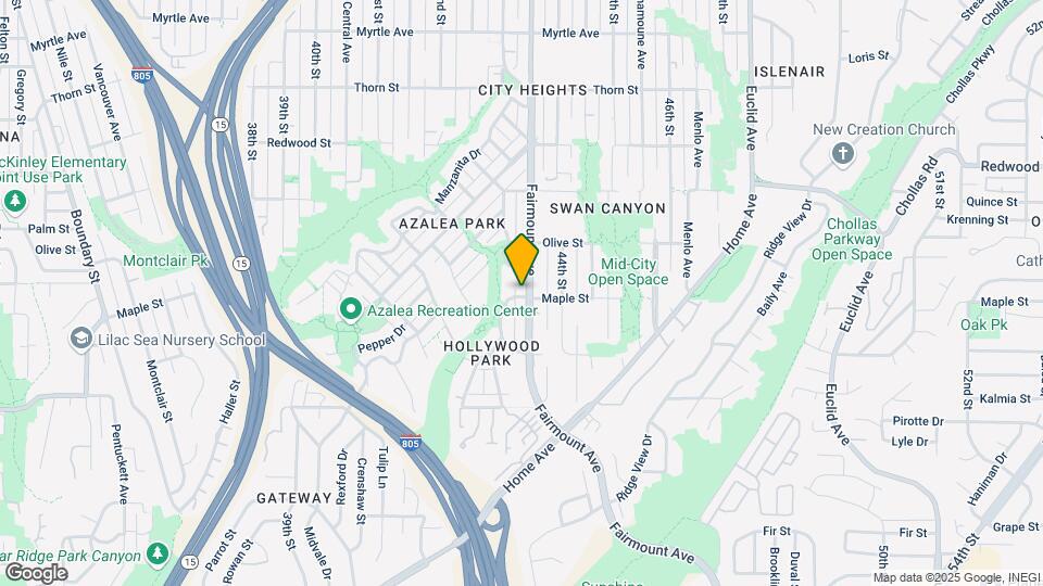 2602 Fairmount Ave Mapa y Detalles de la Ubicación