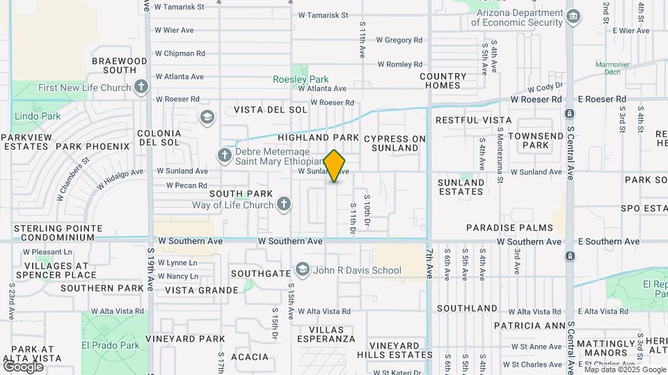 5636 S 12th Ln Map and Location Details