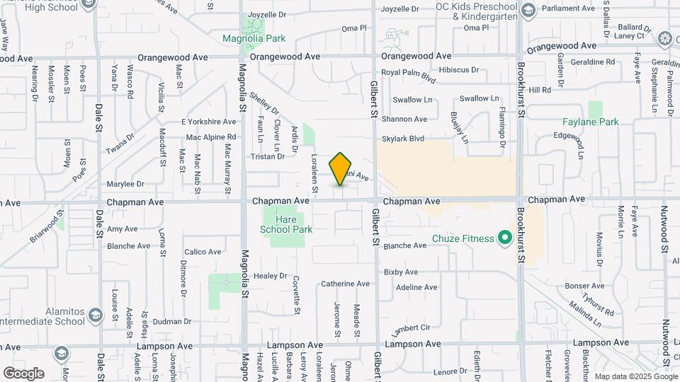 9321 Chapman Ave Map and Location Details