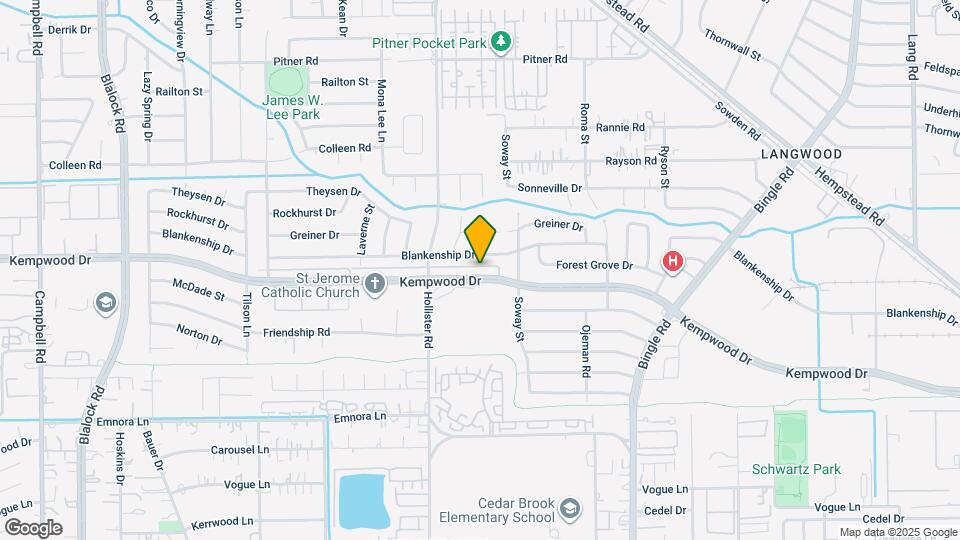 8724 Kempwood Dr Map and Location Details
