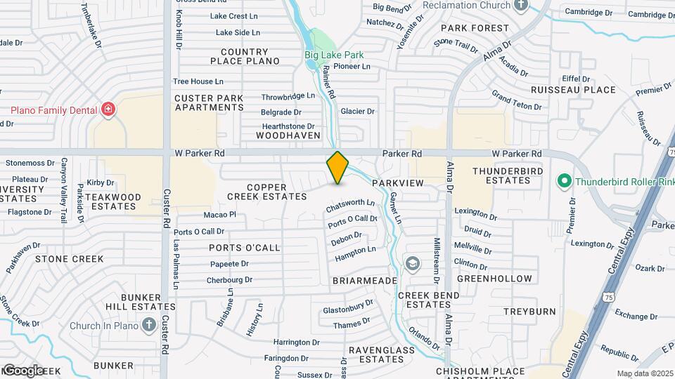 1500 Idyllwild Dr Map and Location Details