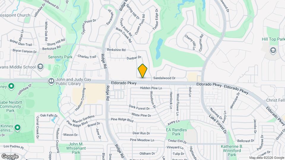 5905 Sandalwood Dr Map and Location Details