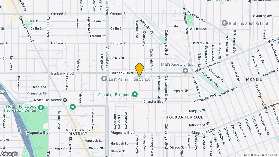 5554 Riverton Ave Mapa y Detalles de la Ubicación