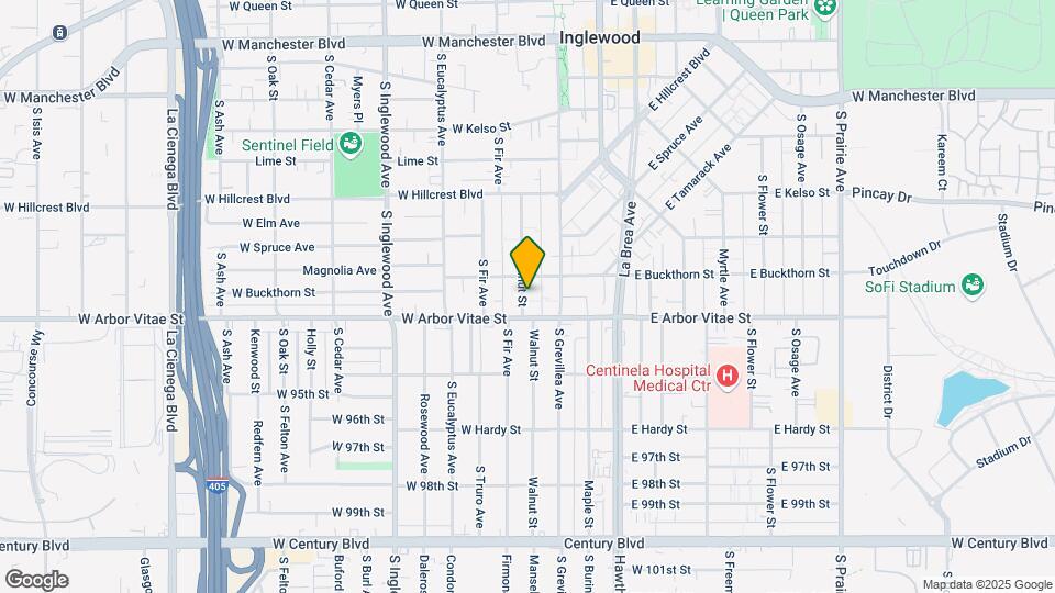 814 Walnut St Map and Location Details