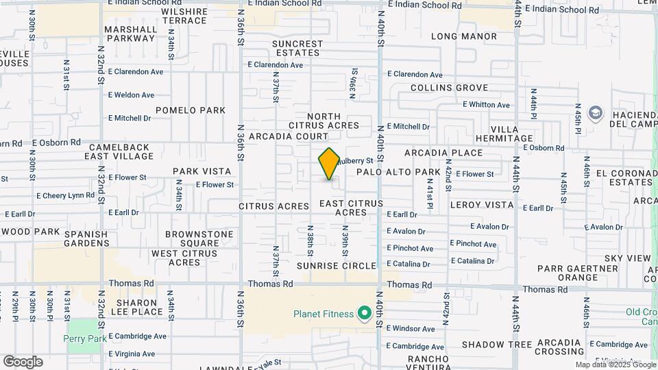 3200 N 39th St Map and Location Details