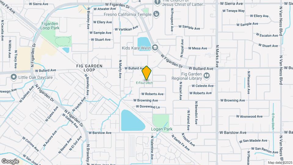 5714 N Malsbary Ave Map and Location Details