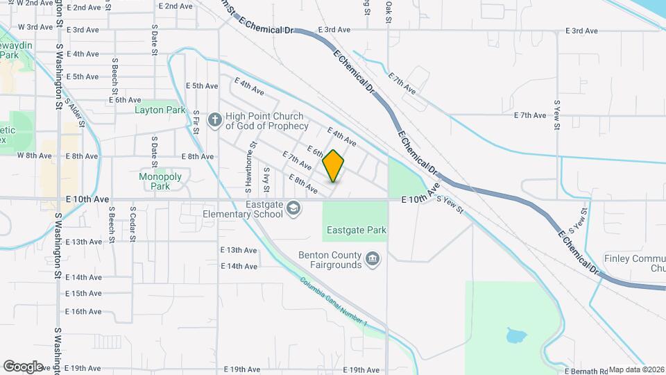 1124 E 7th Ave Map and Location Details