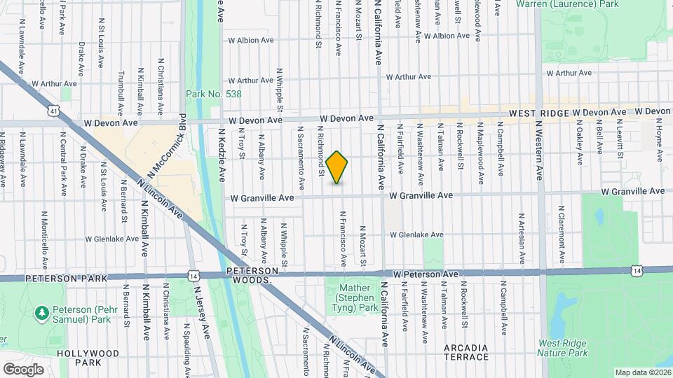 6210 N Francisco Ave Map and Location Details