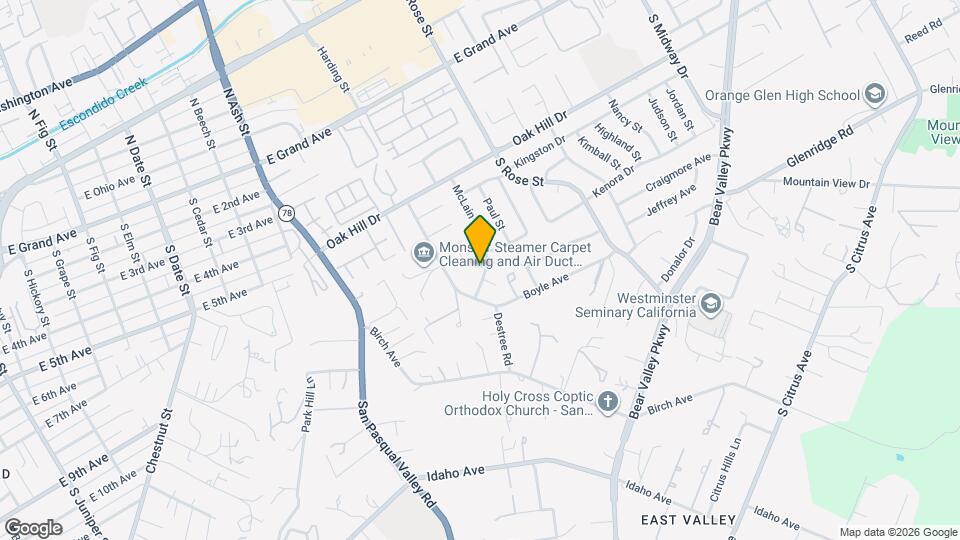 835 McLain St Mapa y Detalles de la Ubicación
