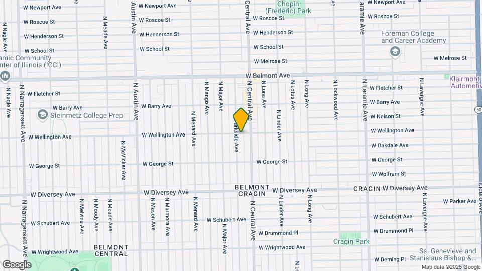 2957 N Parkside Ave Map and Location Details