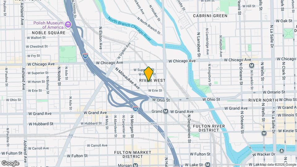 663 N Peoria St Map and Location Details