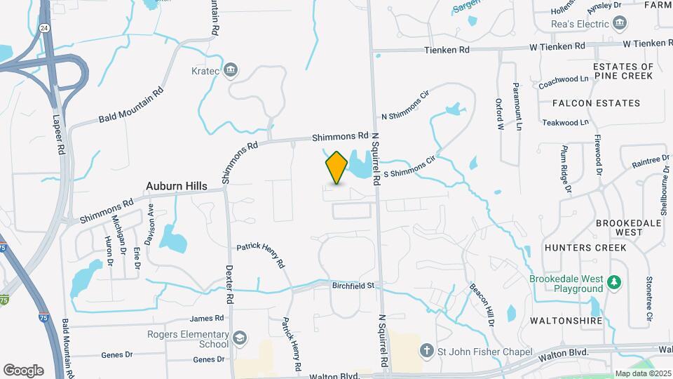 Meadows of Auburn Hills Senior Community Map and Location Details