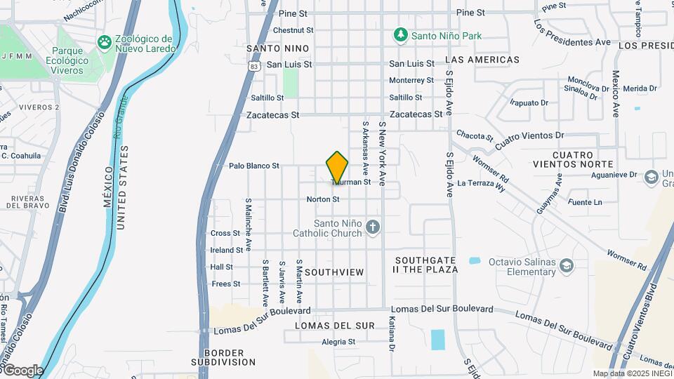 2905 S Texas Ave Map and Location Details