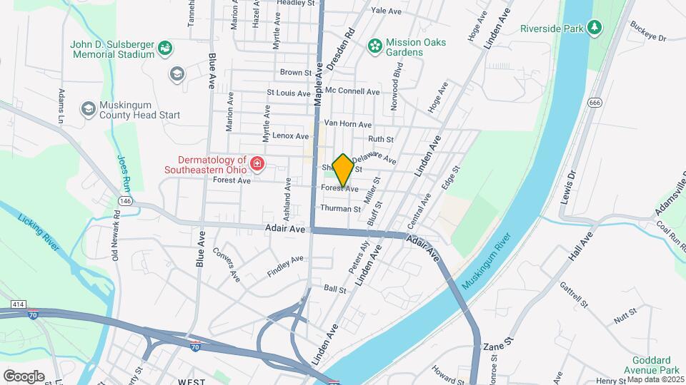 510 Forest Ave Map and Location Details