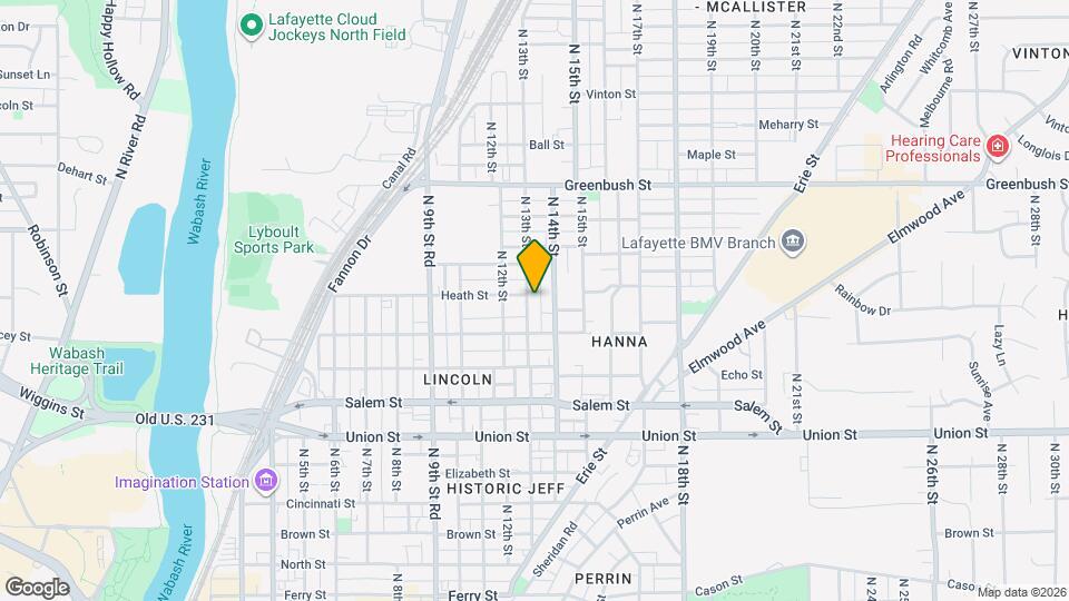 1131 N 13th St Map and Location Details