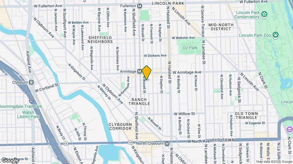 1941 N Bissell St Map and Location Details