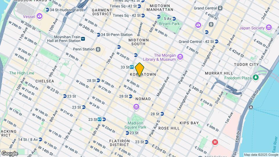 31 W 31st St Mapa y Detalles de la Ubicación