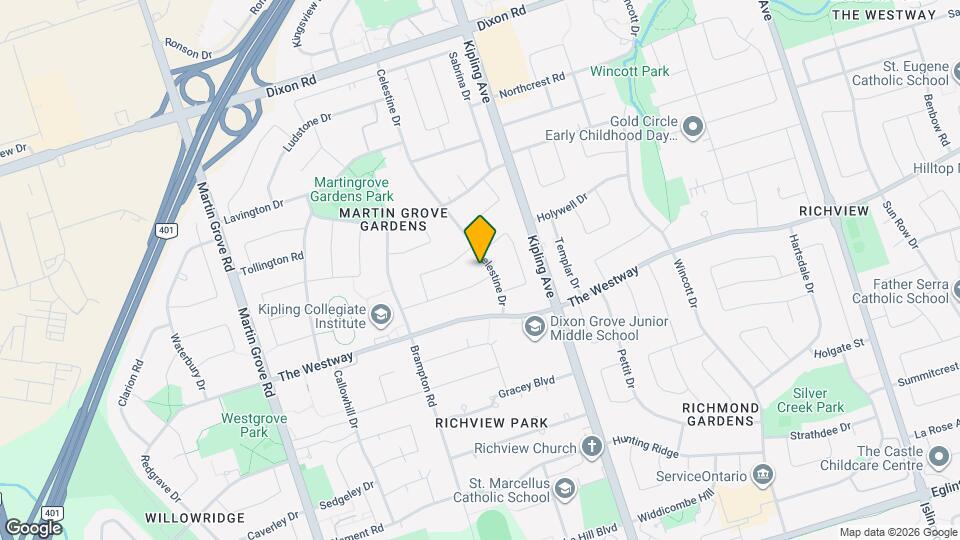 96 Celestine Dr Map and Location Details