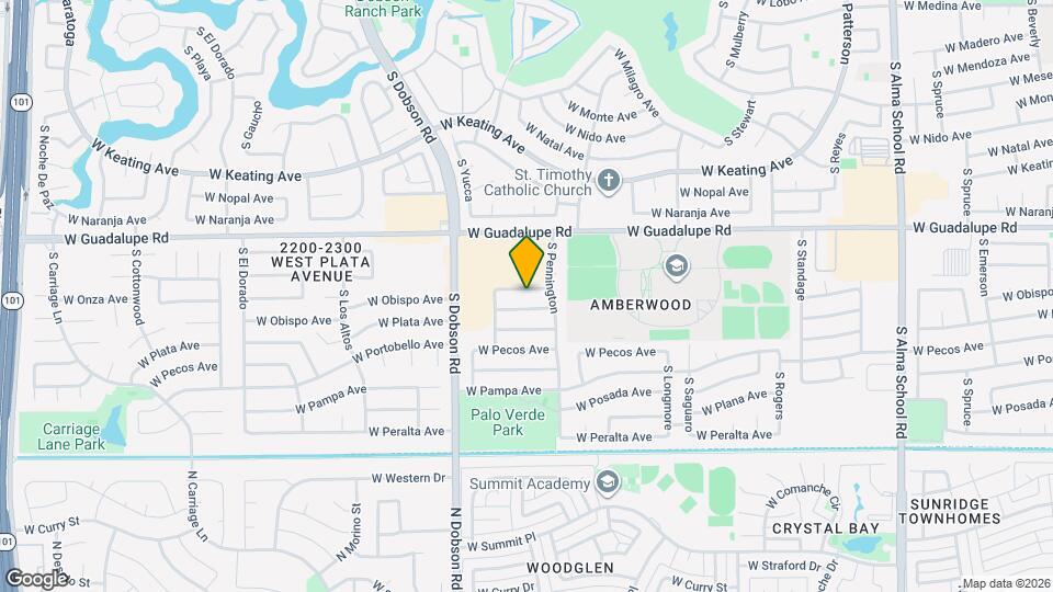 1829 W Onza Ave Mapa y Detalles de la Ubicación