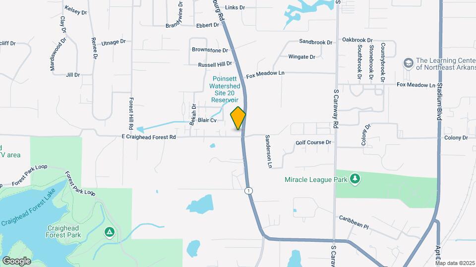 1028 E Craighead Forest Rd Map and Location Details
