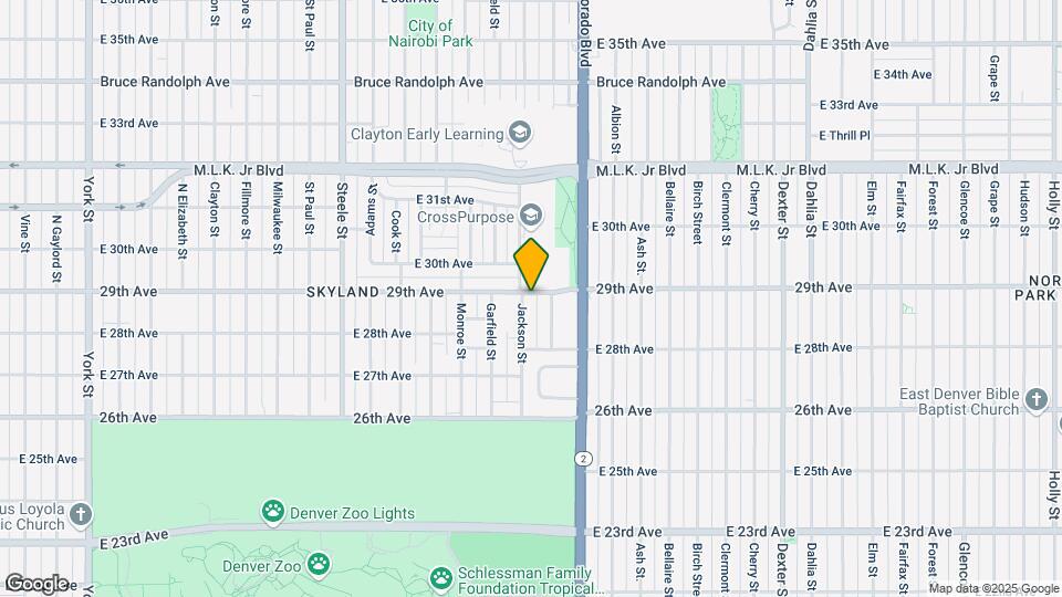 3806 E. 29th Avenue Mapa y Detalles de la Ubicación