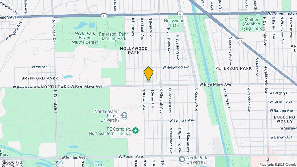 3434-3440 W Bryn Mawr Ave Mapa y Detalles de la Ubicación