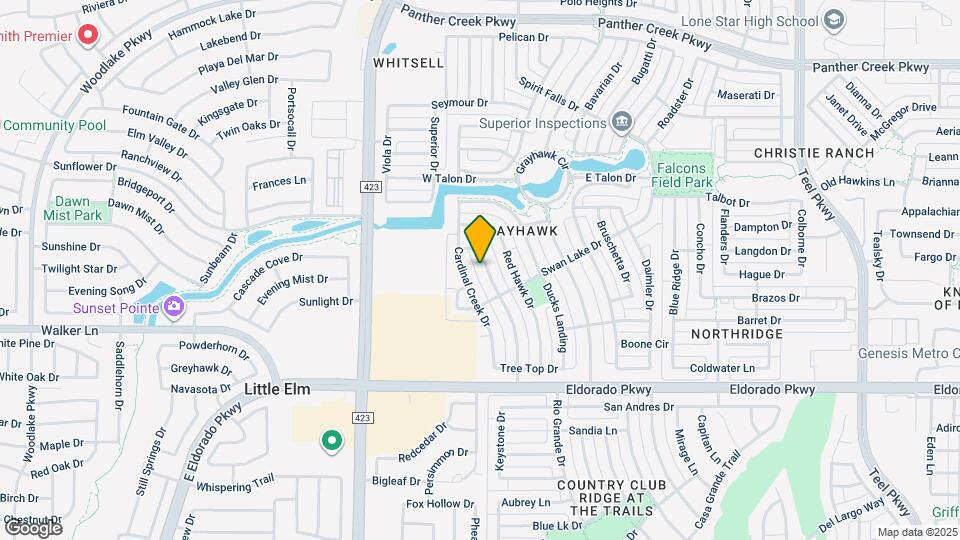 12519 Hawk Creek Dr Map and Location Details