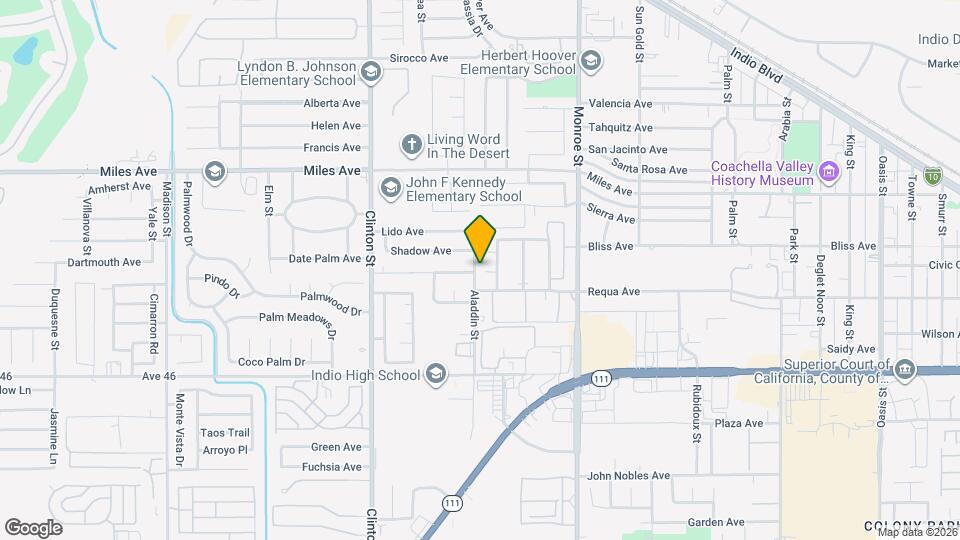 45546 Aladdin St Map and Location Details