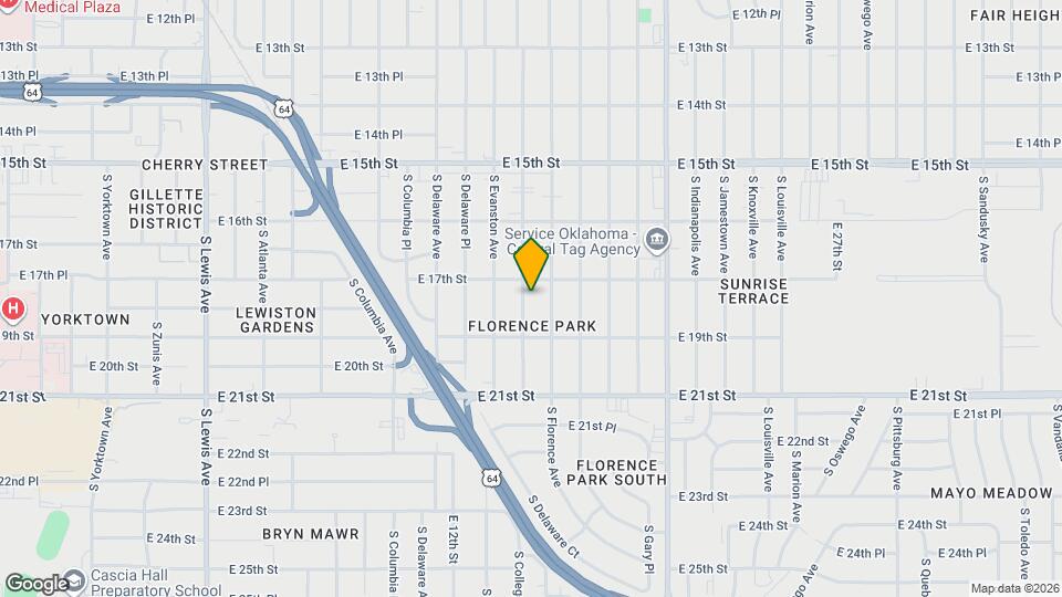 1715 S College Ave Map and Location Details