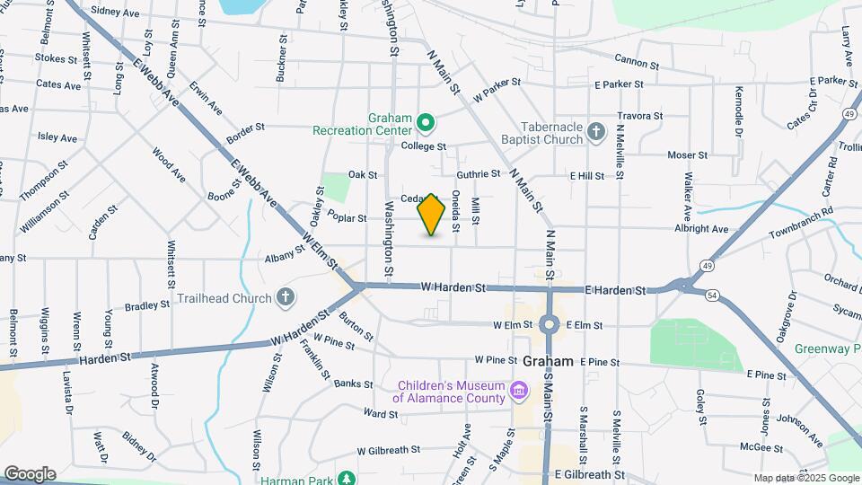313 W Market St Map and Location Details