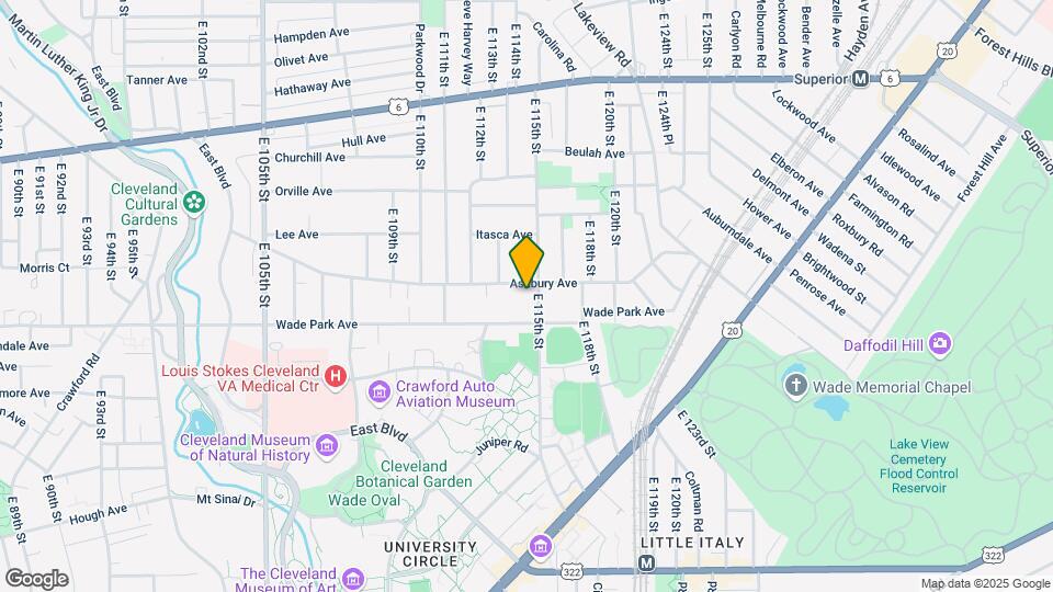 1516 E 115th St Map and Location Details