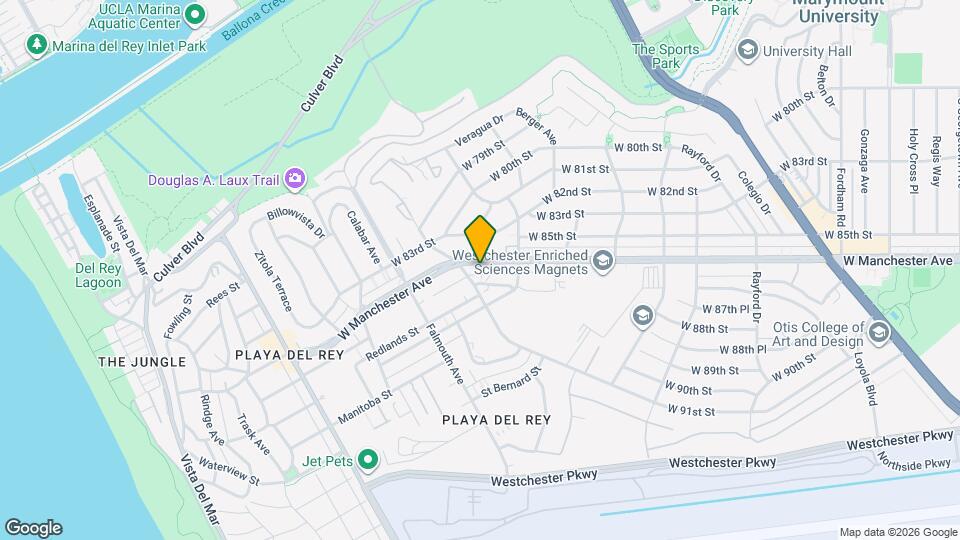 7848 W Manchester Ave Mapa y Detalles de la Ubicación