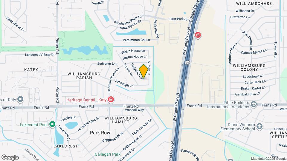2115 Hollyfield Ln Map and Location Details