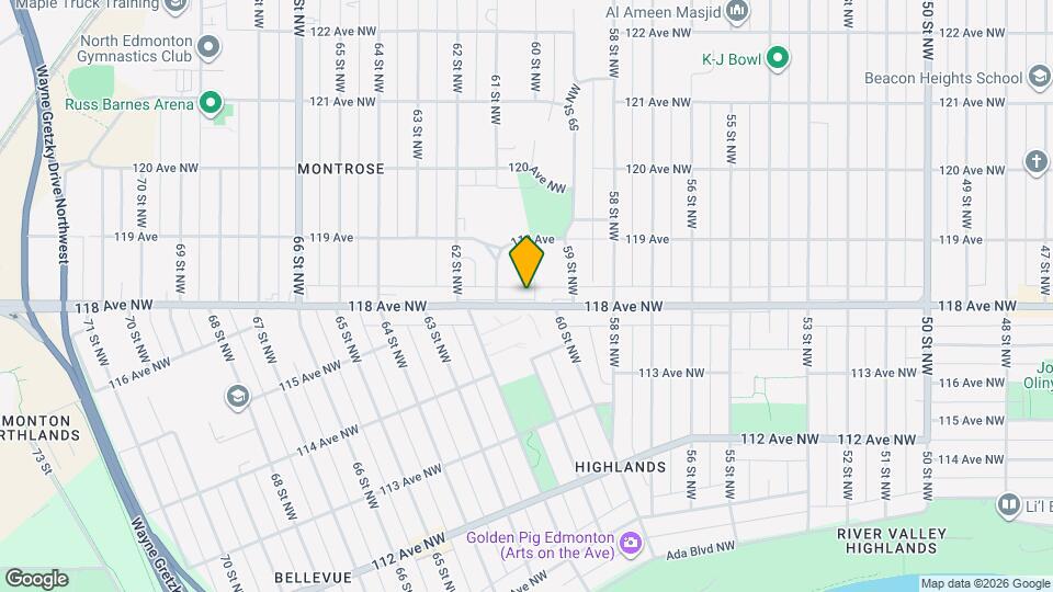6008 118 Ave NW Map and Location Details