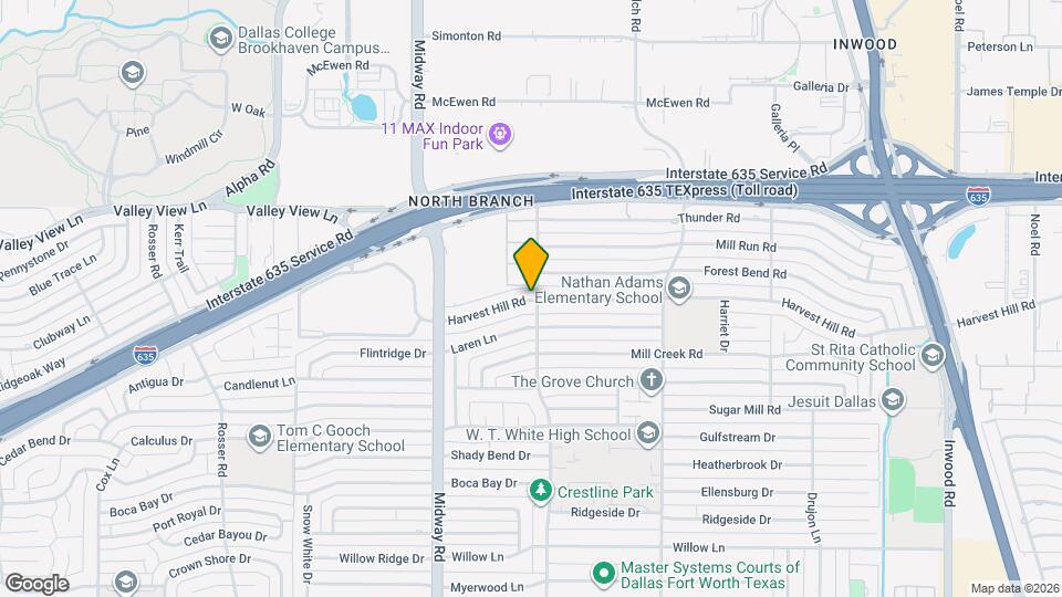 4355 Harvest Hill Rd Map and Location Details