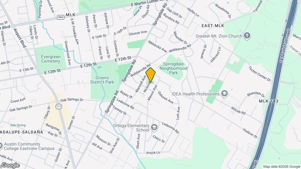 1141 Nickols Ave Map and Location Details