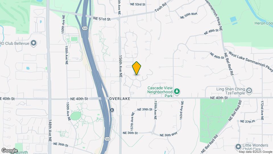 15606 NE 40th St Map and Location Details
