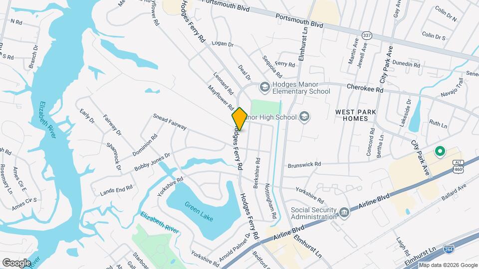 1507 Hodges Ferry Rd Map and Location Details