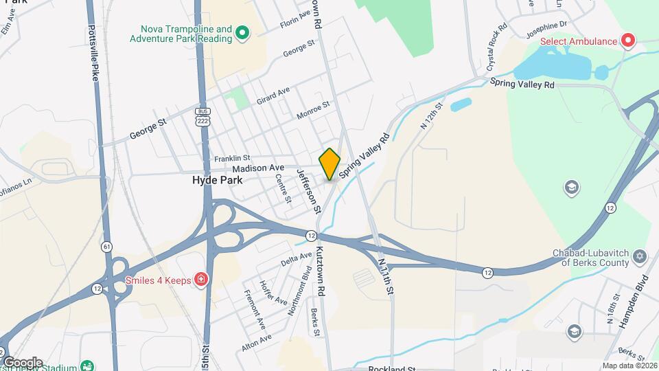 2550 Kutztown Rd Map and Location Details