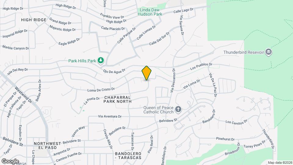 6123 La Posta Dr Map and Location Details