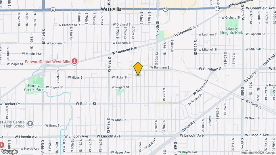 1933 S 72nd St, Unit 1933 - Lower Map and Location Details