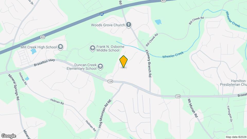 4615 Wheeler Creek Dr Map and Location Details