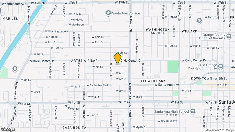 1409 W 7th St Map and Location Details